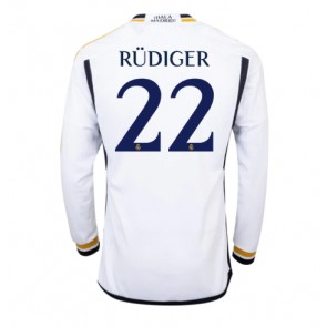 Maillot de foot Real Madrid Antonio Rudiger #22 Domicile 2023-24 Manche Longue